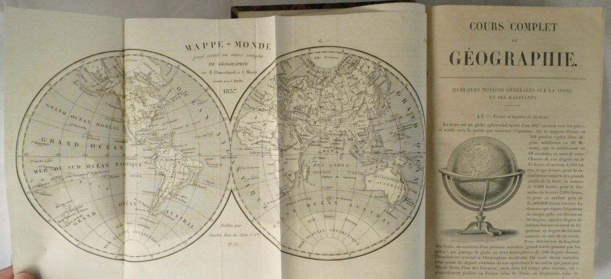 Chauchard / Muntz - Cours Méthodique Geography, 20 Cards 1839.-photo-2