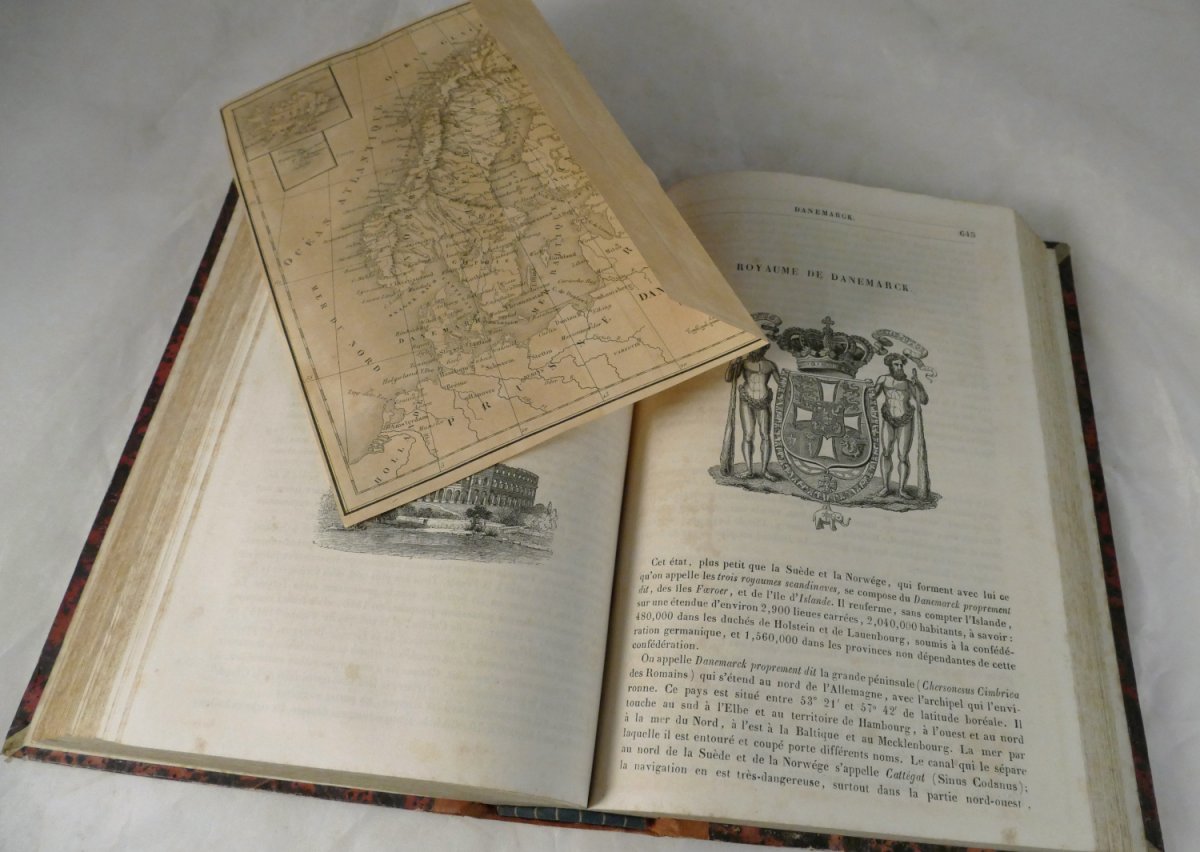 Chauchard / Muntz - Cours Méthodique Geography, 20 Cards 1839.-photo-5