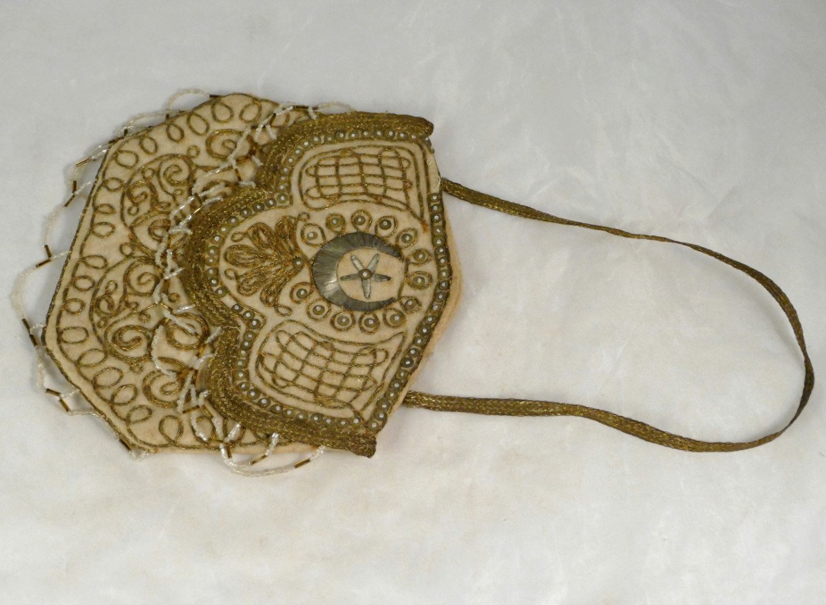 Réticule, Petit Sac à Main, Ottoman, Orientaliste, XIXème.-photo-8