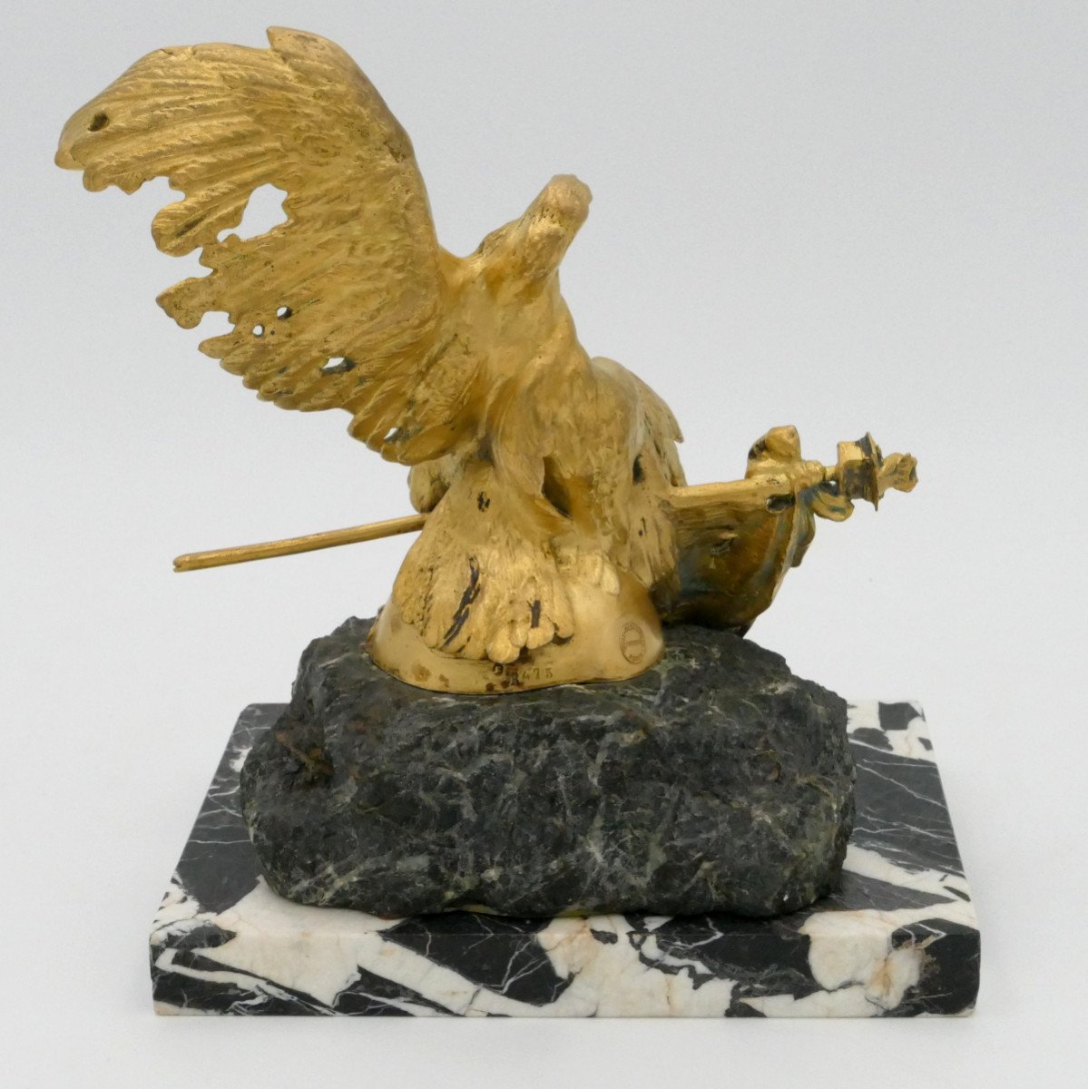 Jl. Gérôme (1824-1904), The Aigle De Waterloo, Gilt Bronze, Late 19th-early 20th Century.-photo-3