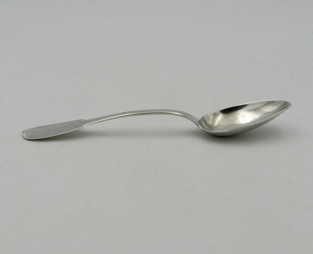 Spoon In Sterling Silver, 1819-1838, Pyrénées-orientales Department Hallmark.-photo-1