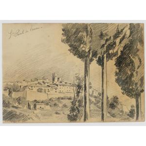 “saint-paul-de-vence”, Graphite Drawing, Alex Jorio. 