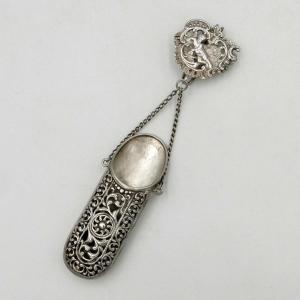 Solid Silver Chatelaine, Italy, Early 20th Century.