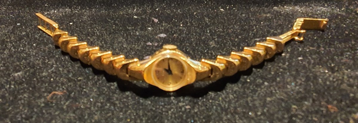 montre en or 18ct , marque Egine,  annees 50-photo-2