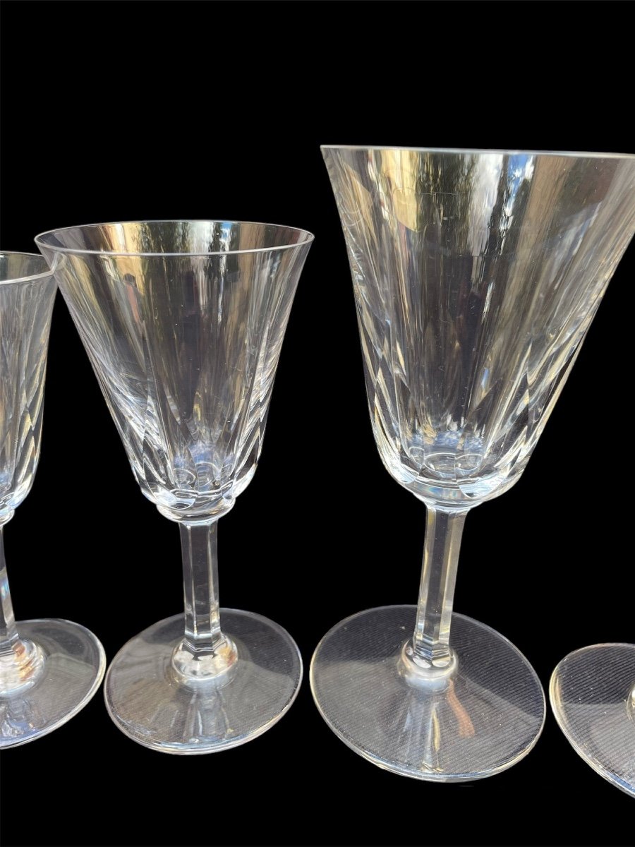 Saint-louis Crystal Glasses Service Cerdagne Model Saint Louis Flute Glasses Service-photo-4