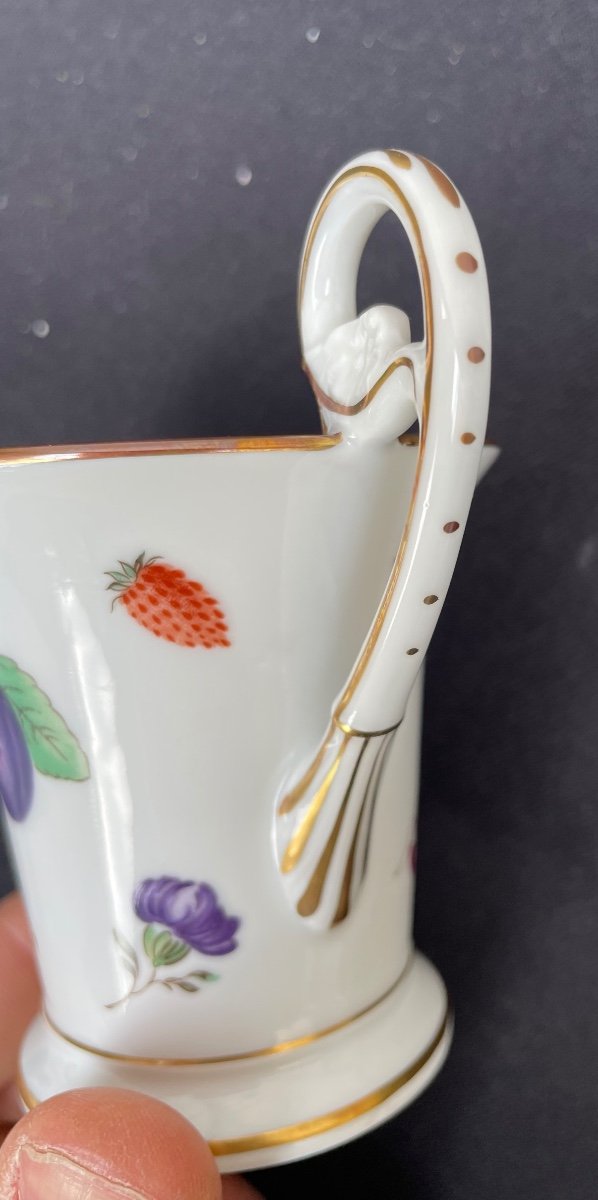SERVICE À  CAFÉ RICHARD GINORI GUCCI ITALIAN FRUIT  PORCELAINE MANIFATURRA DI DOCCIA FLORENCE -photo-2