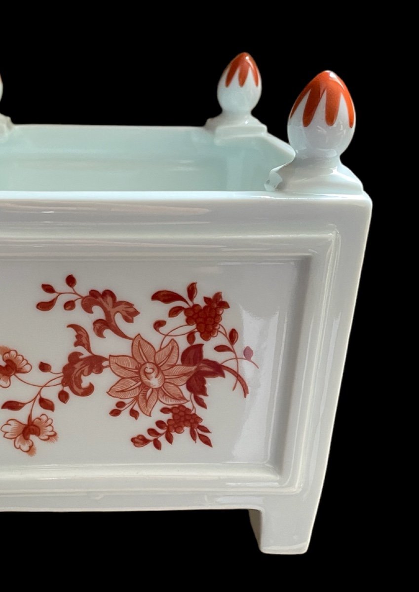 CACHET-POT  EN PORCELAINE DE LIMOGES MAISON RAYNAUD  MODÈLE AMPHITRITE  CAISSE À FLEURS-photo-5