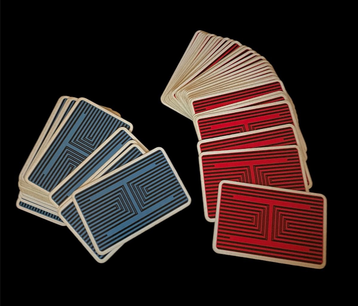 Set Of 2 Bridge Games Of 54 Cards From The House Of Hermès Draeger Frères Playing Cards -photo-2