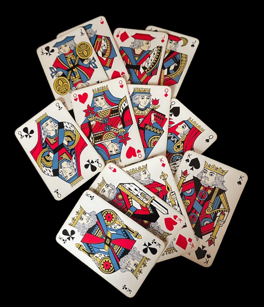 Set Of 2 Bridge Games Of 54 Cards From The House Of Hermès Draeger Frères Playing Cards -photo-4