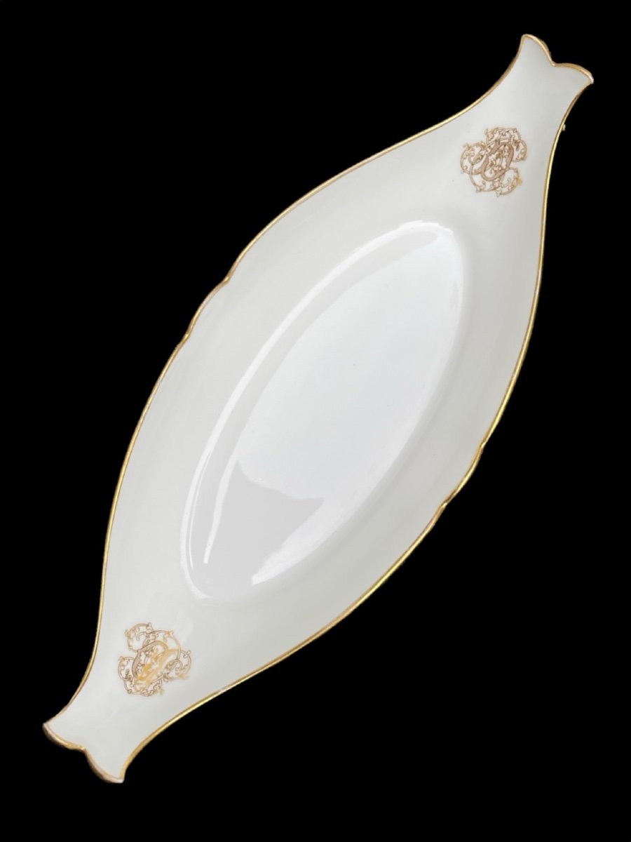 Napoleon III Sèvres Porcelain Table Service White And Gold Monogram D  -photo-1
