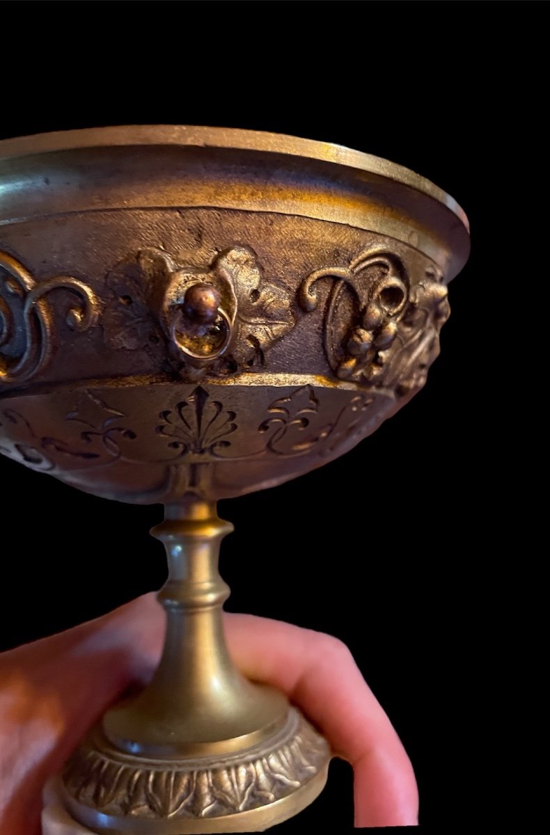 Pair Of Louis XVI Style Bronze Cassolettes Napoleon III Period -photo-3