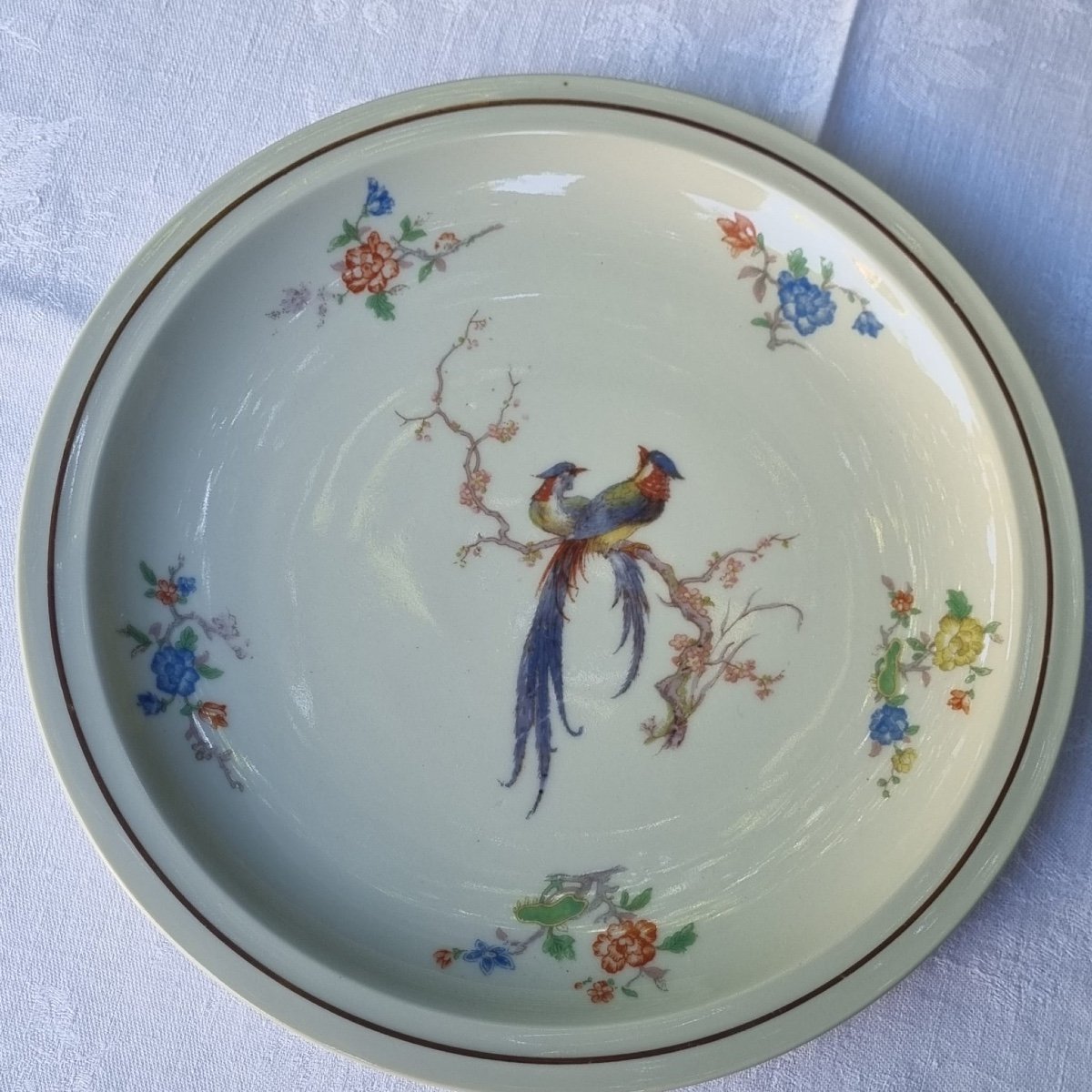ASSIETTES THÉODORE HAVILAND EN  PORCELAINE  DE LIMOGES  FRANCE  CÉLADON SÉRIE D'ASSIETTES -photo-3