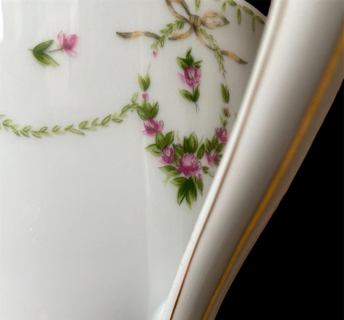SERVICE À CAFÉ 3 PIÈCES CH. FIELD HAVILAND PORCELAINE LIMOGES FRANCE CAFETIÈRE  SUCRIER CRÉMIER-photo-3
