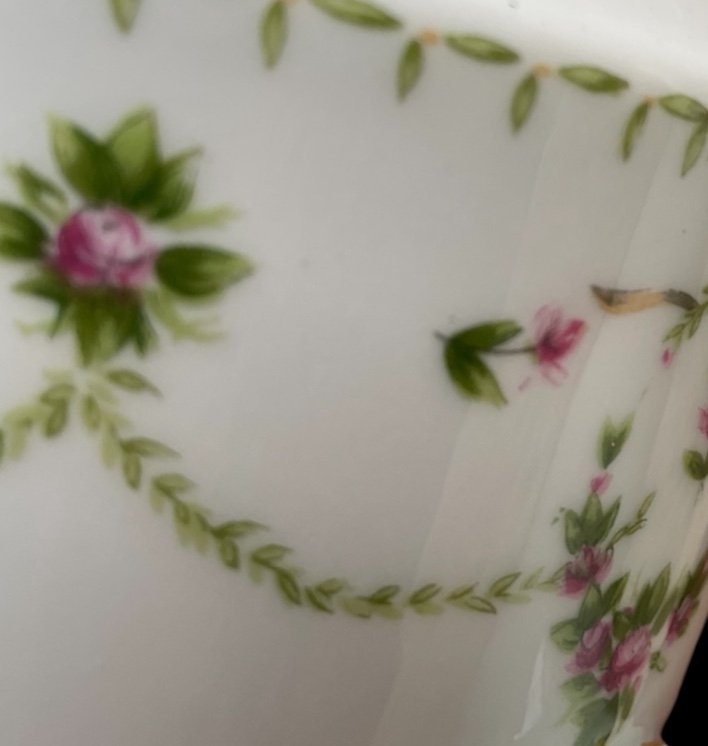 SERVICE À CAFÉ 3 PIÈCES CH. FIELD HAVILAND PORCELAINE LIMOGES FRANCE CAFETIÈRE  SUCRIER CRÉMIER-photo-4