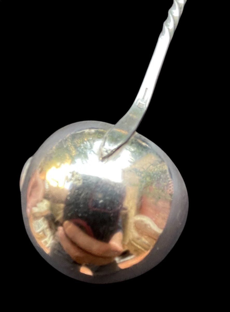 Punch Ladle By Maudon Christofle In Silver-plated Metal And Blackened Wood Silverware And Goldwork -photo-5