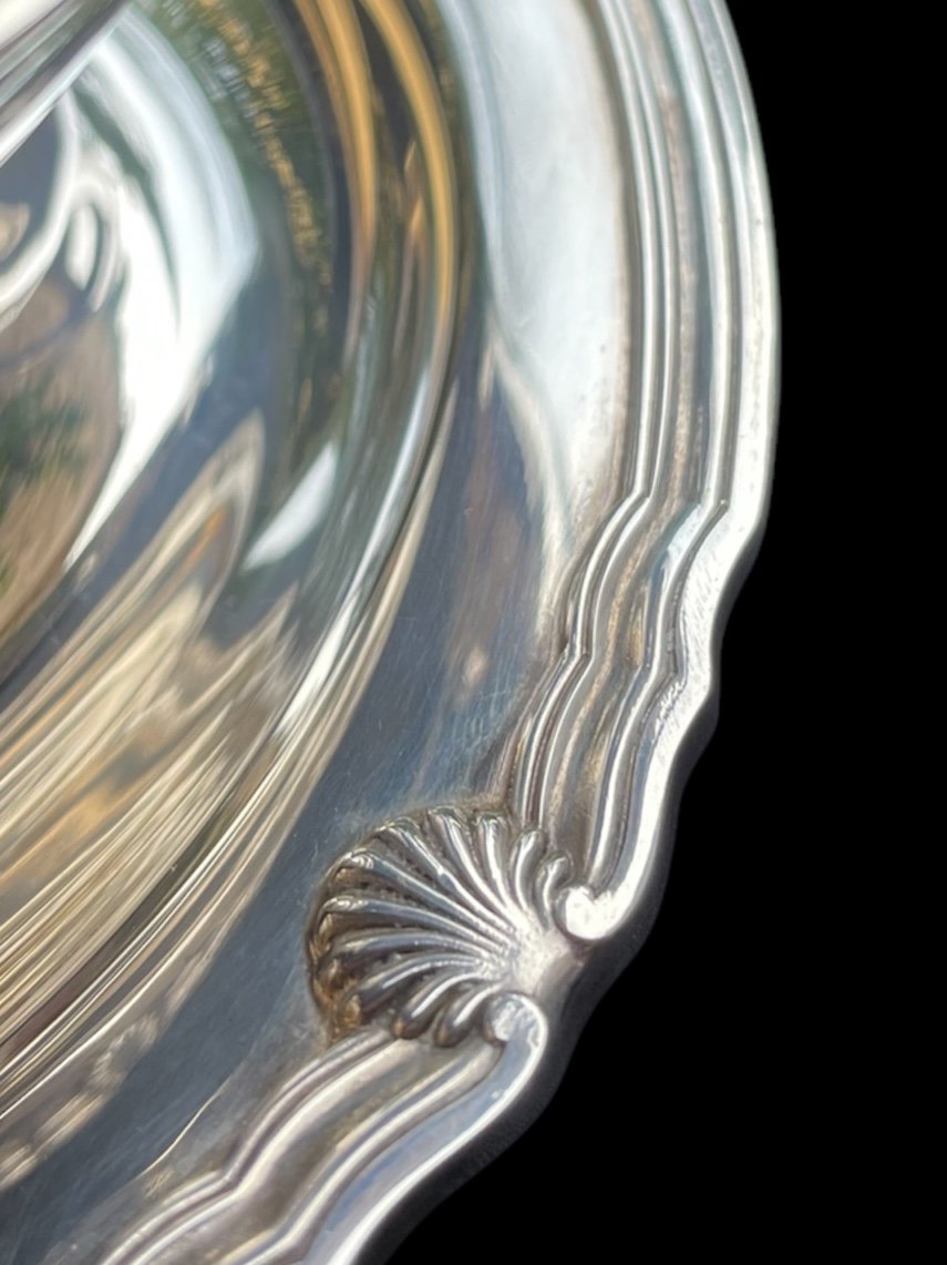 Sauce Boat From Maison Christofle Vendôme Model In Silver-plated Metal Silverware Goldwork France-photo-5
