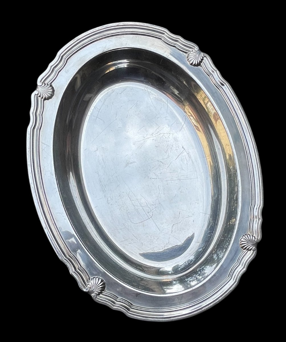 Deep Dish From Maison Christofle Vendôme Model In Silver-plated Metal Gallia Argenterie France-photo-2