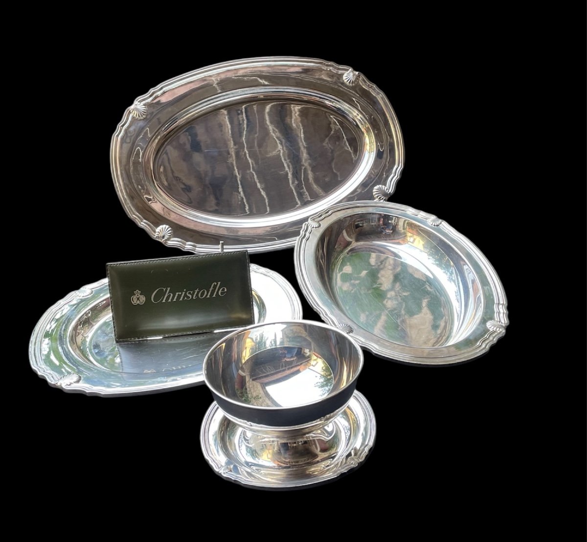 Deep Dish From Maison Christofle Vendôme Model In Silver-plated Metal Gallia Argenterie France-photo-8