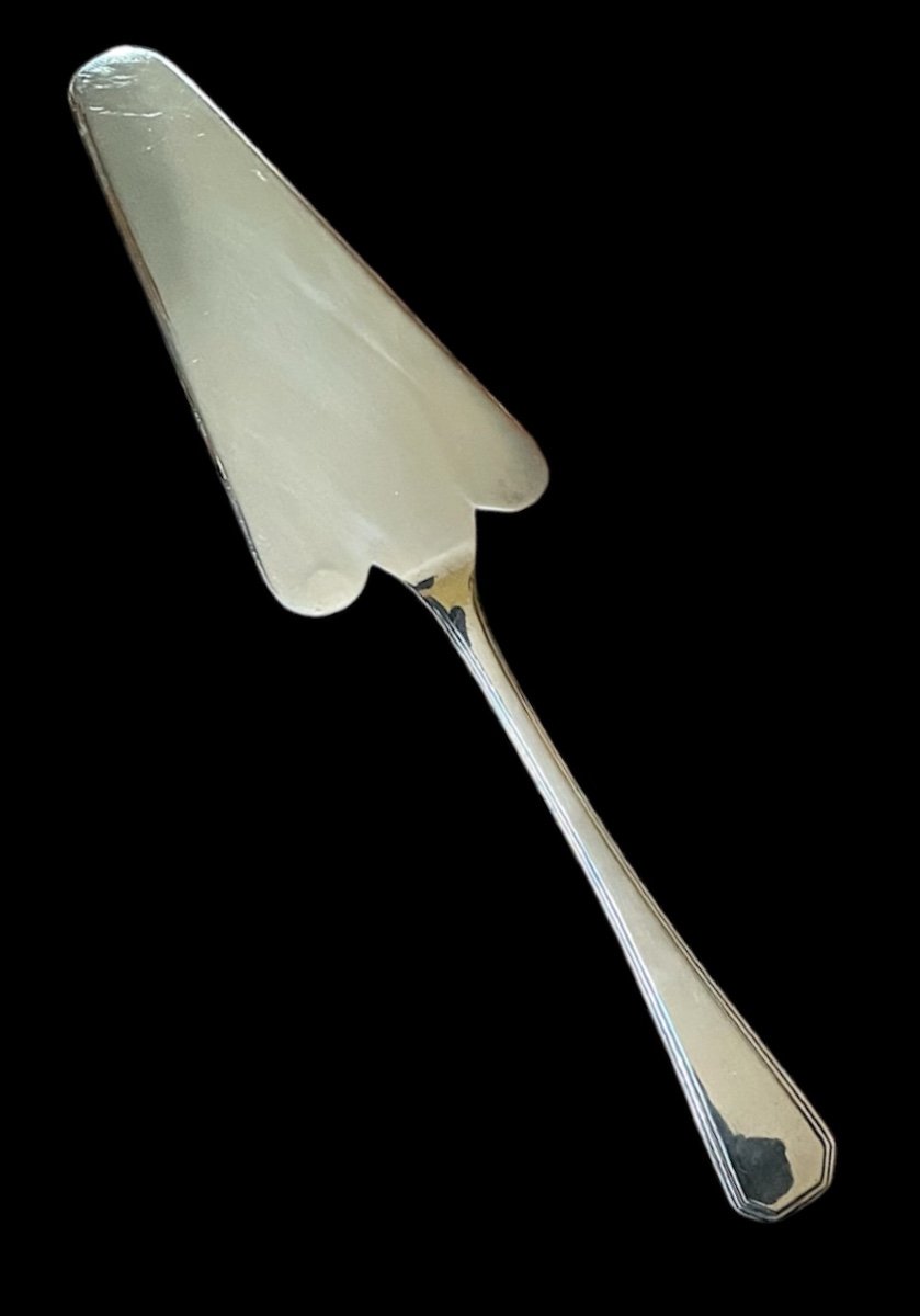 Christofle House Pie Server América Model In Silver-plated Metal Silverware Goldwork -photo-5