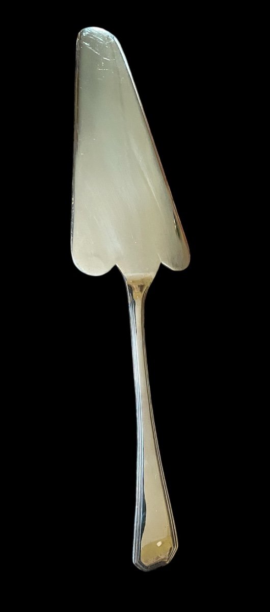 Christofle House Pie Server América Model In Silver-plated Metal Silverware Goldwork -photo-6