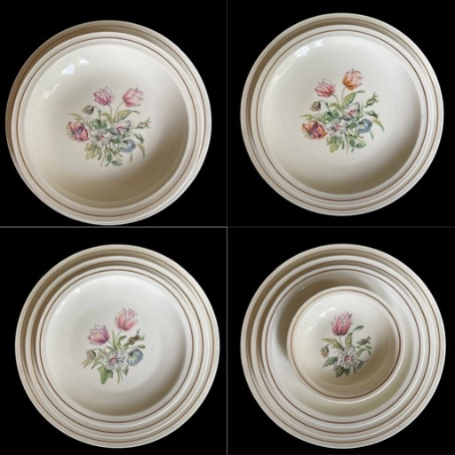 SERVICE DE TABLE THÉODORE HAVILAND DÉCOR DE SOLANGE PATRY-BIÉ 111 PIÈCES  PORCELAINE DE LIMOGES-photo-2
