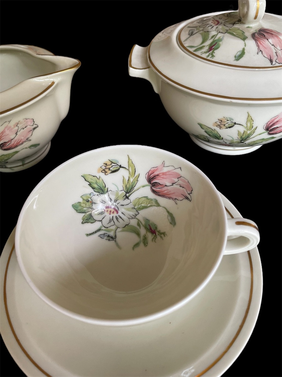 SERVICE DE TABLE THÉODORE HAVILAND DÉCOR DE SOLANGE PATRY-BIÉ 111 PIÈCES  PORCELAINE DE LIMOGES-photo-4