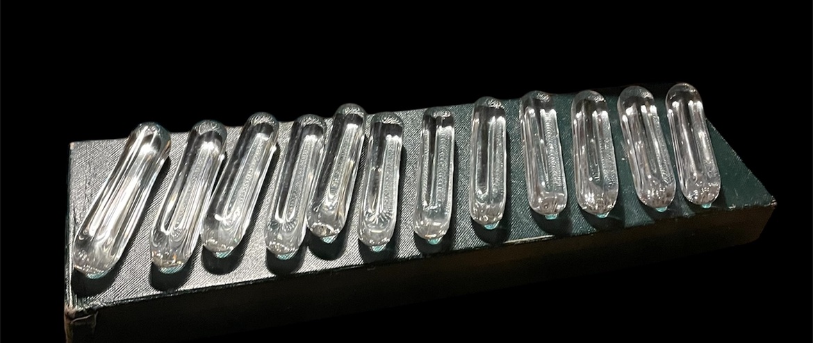 12 Crystal Knife Rests From Daum Crystal France Daum Crystal Tableware-photo-3