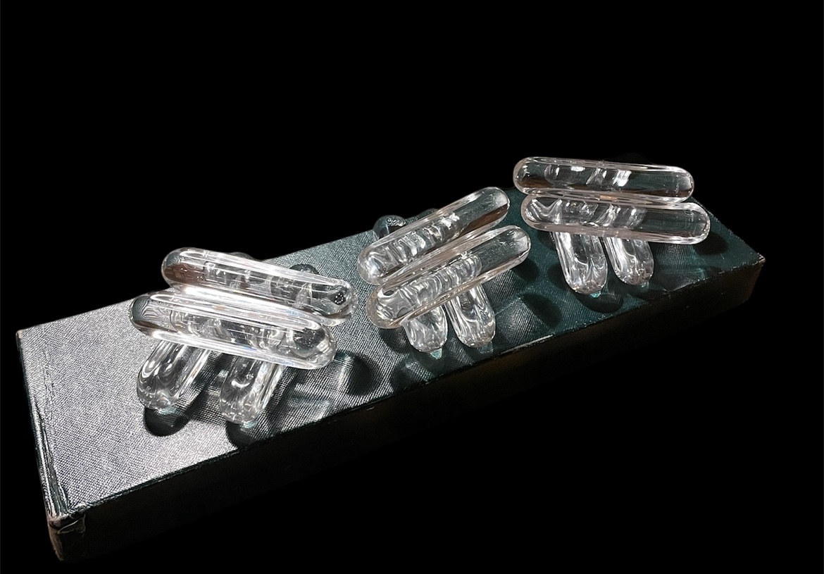 12 Crystal Knife Rests From Daum Crystal France Daum Crystal Tableware-photo-5