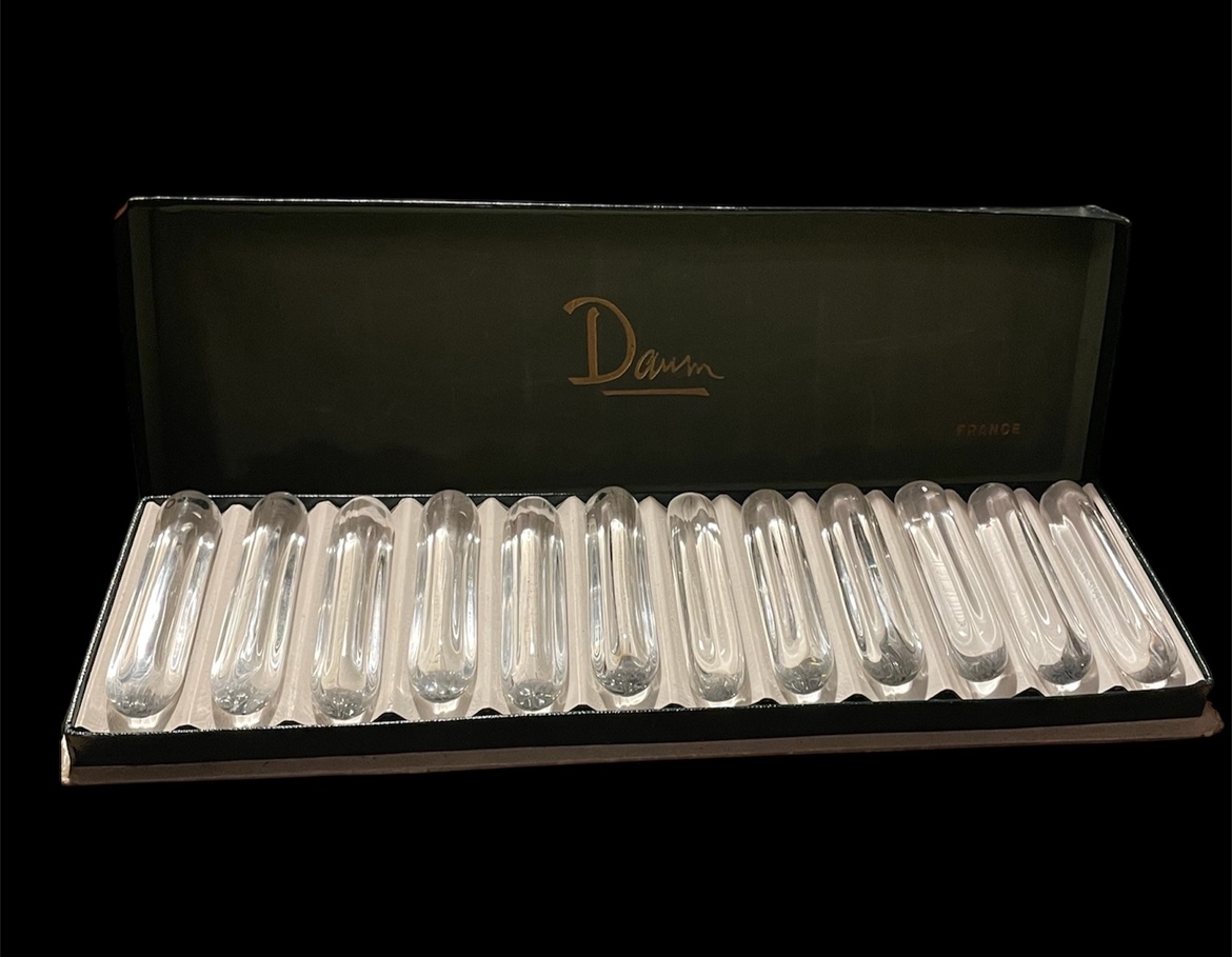 12 Crystal Knife Rests From Daum Crystal France Daum Crystal Tableware-photo-6