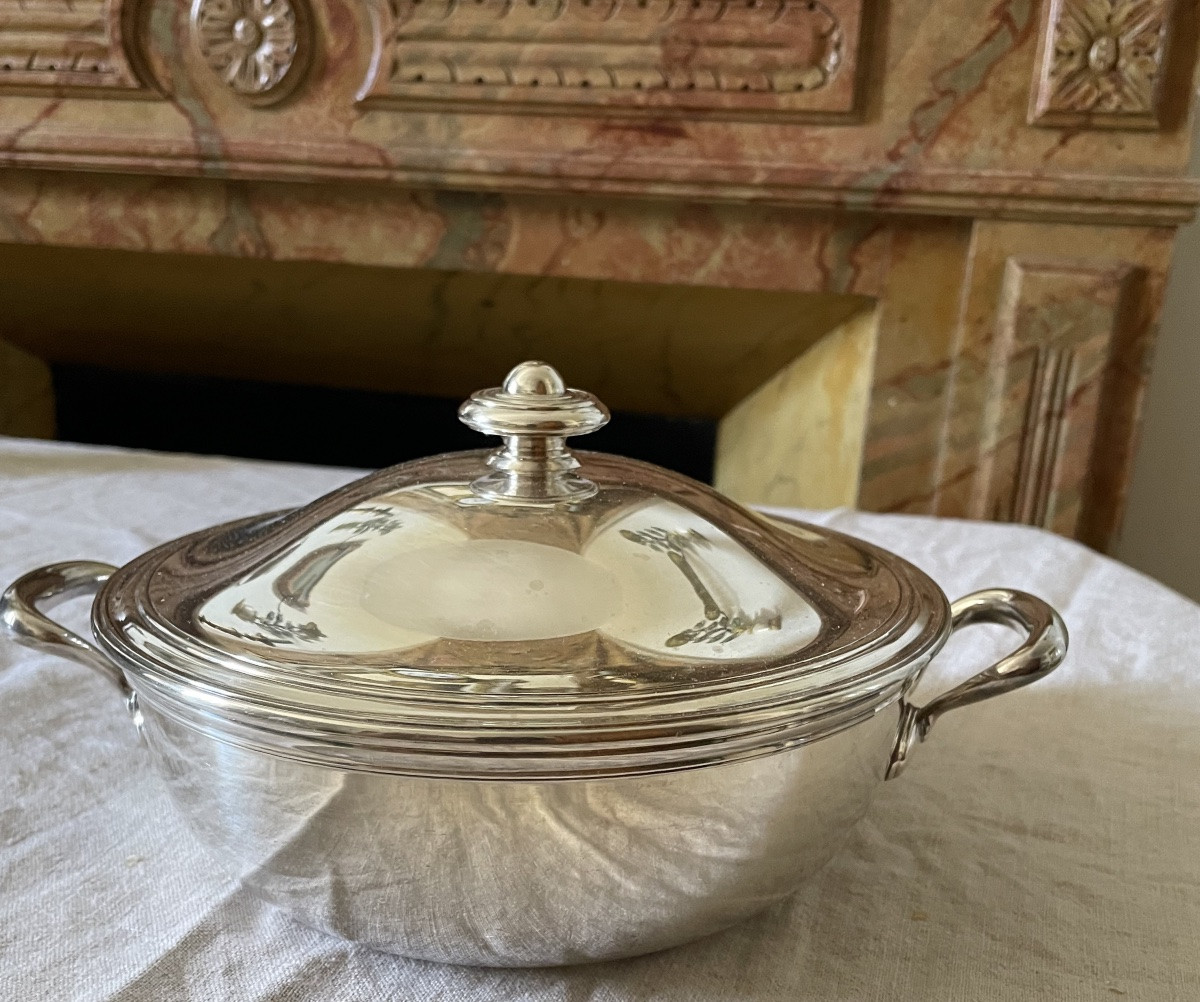 Silver-plated Vegetable Dish From Maison Ercuis Argenterie Art De La Table -photo-7