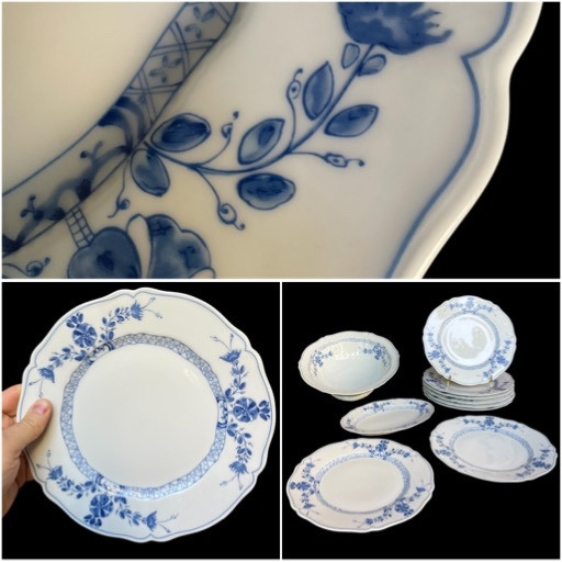 10-piece Limoges Porcelain Dinner Service From Maison Haviland, Angevine Model 