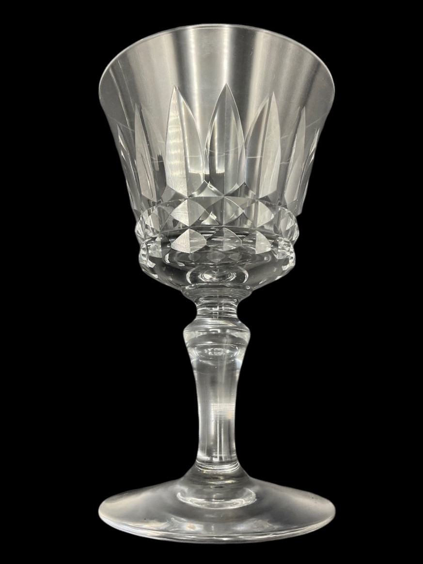 SÉRIE DE 9 VERRES À VIN MODÈLE  PICADILLY DE LA CRISTALLERIE DE BACCARAT SERVICE EN CRISTAL-photo-2
