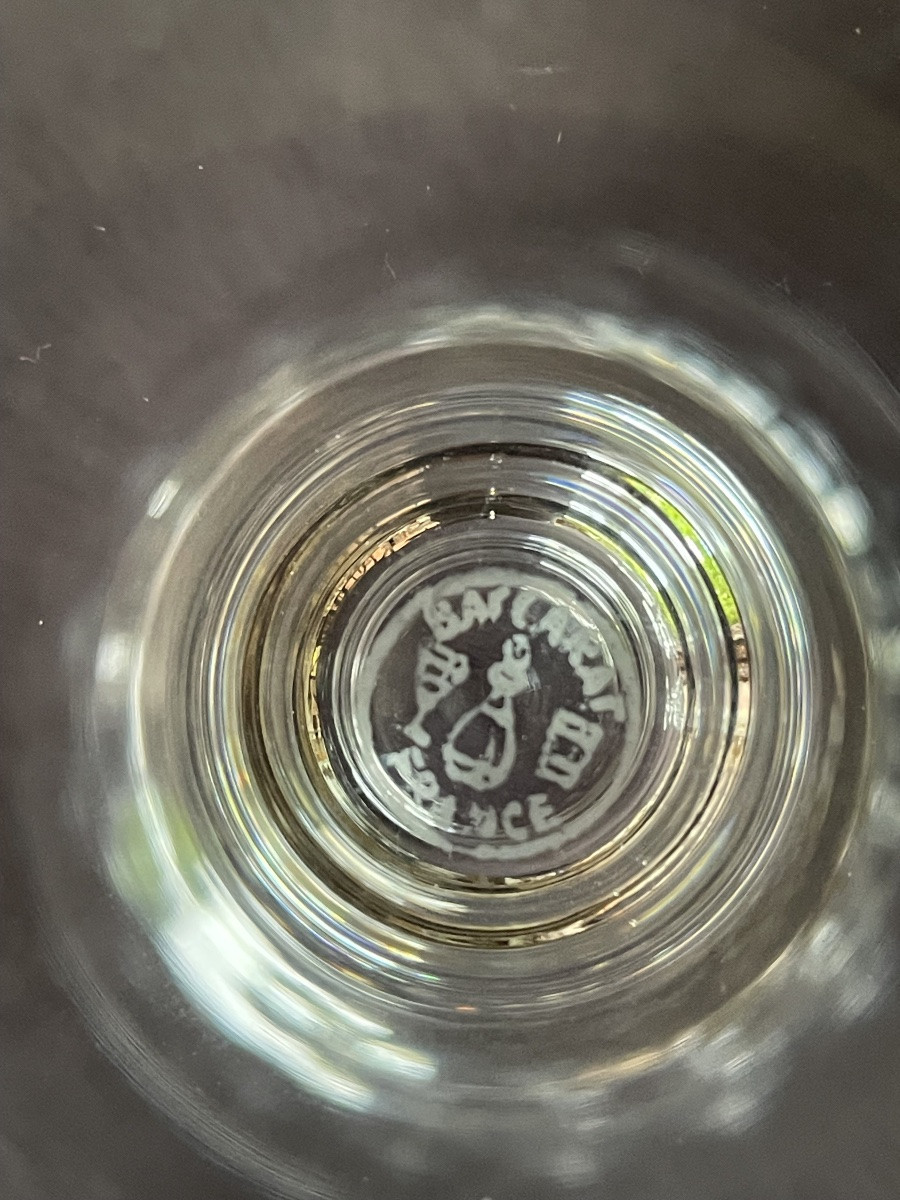 SÉRIE DE 9 VERRES À VIN MODÈLE  PICADILLY DE LA CRISTALLERIE DE BACCARAT SERVICE EN CRISTAL-photo-4