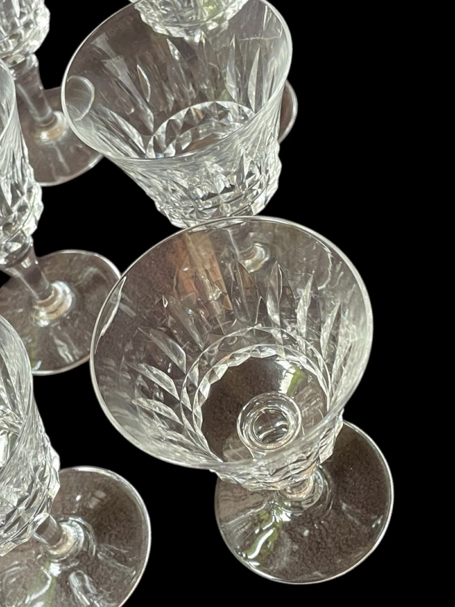 SÉRIE DE 9 VERRES À VIN MODÈLE  PICADILLY DE LA CRISTALLERIE DE BACCARAT SERVICE EN CRISTAL-photo-2