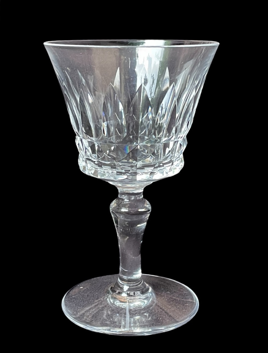 SÉRIE DE 9 VERRES À VIN MODÈLE  PICADILLY DE LA CRISTALLERIE DE BACCARAT SERVICE EN CRISTAL-photo-6