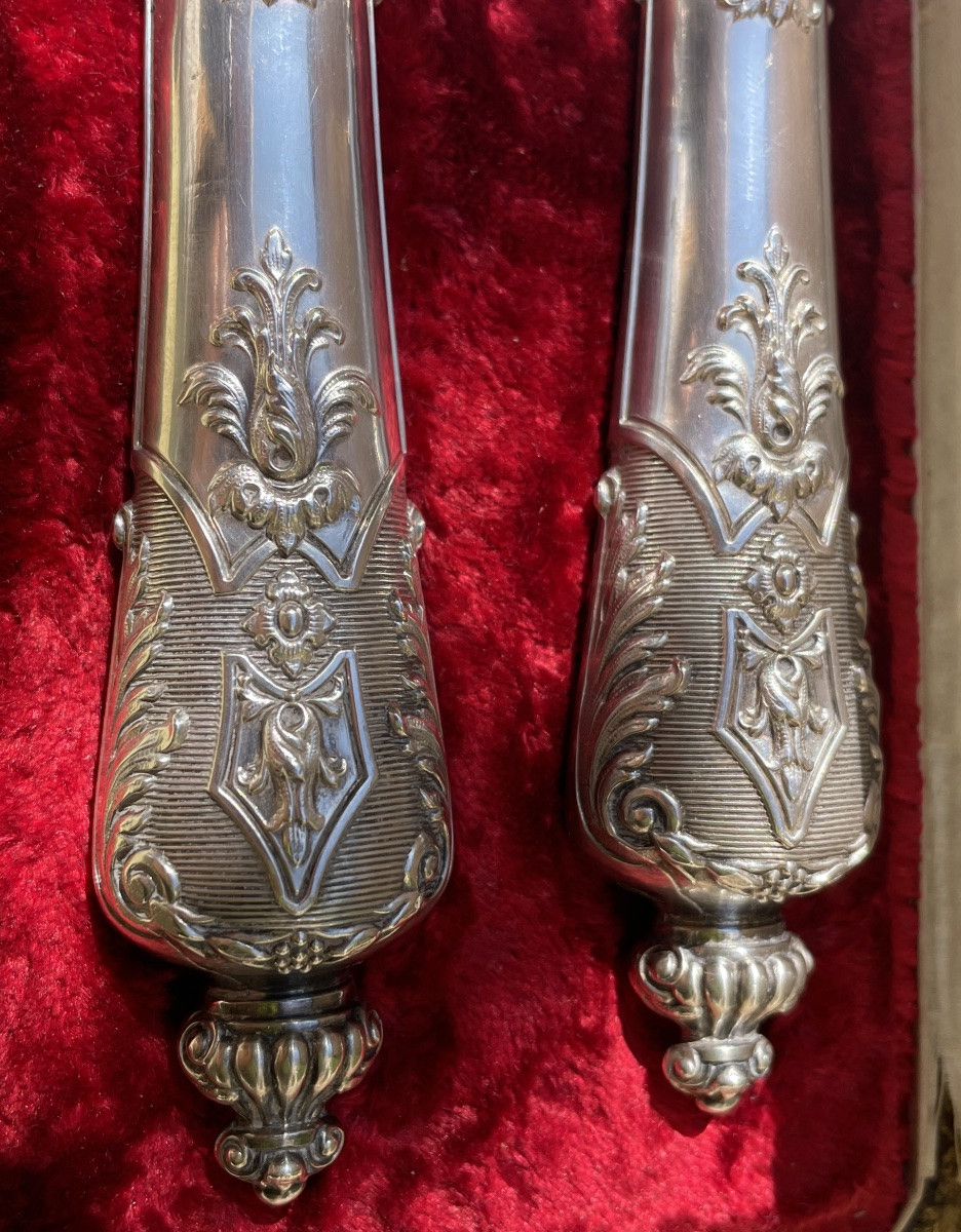 Napoleon III-filled Silver Cutlery By The Silversmith Victor Boivin Fils-photo-6