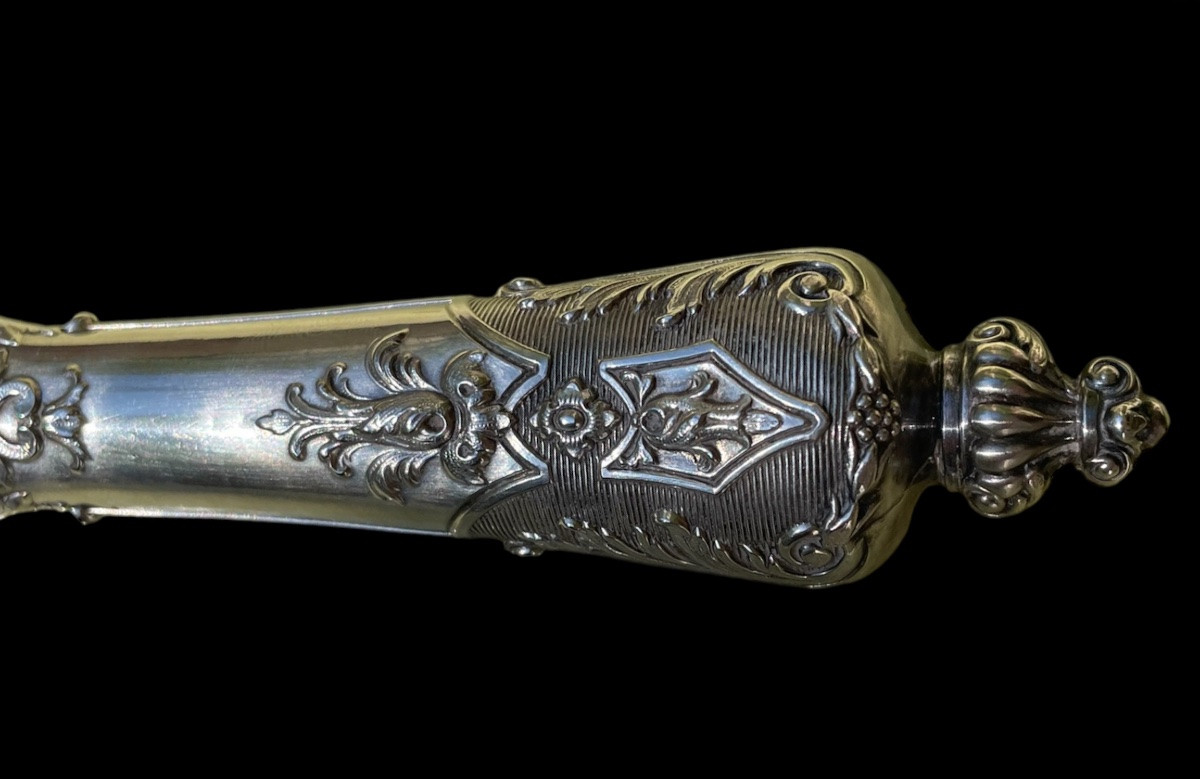 Napoleon III-filled Silver Cutlery By The Silversmith Victor Boivin Fils-photo-7