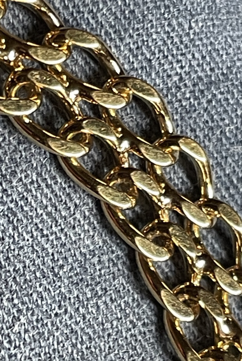 COLLIER COUTURE DE LA MAISON NINA RICCI  EN MÉTAL DORÉ  ET BRILLANTS  NINA RICCI VINTAGE 1980-photo-6