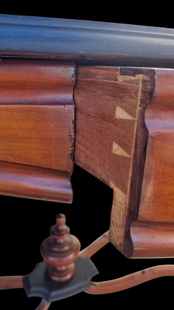 Napoleon III Period Mahogany Pedestal Table -photo-2