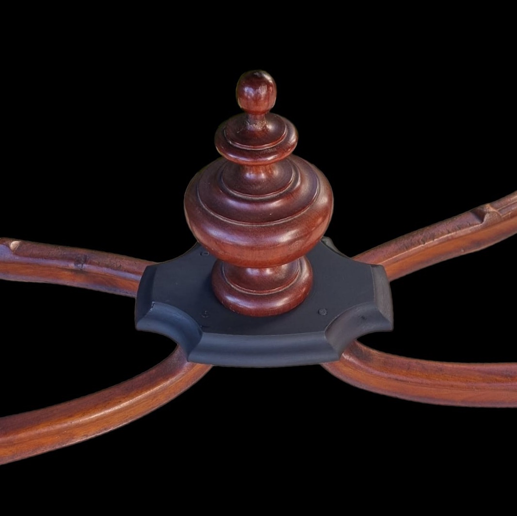 Napoleon III Period Mahogany Pedestal Table -photo-3