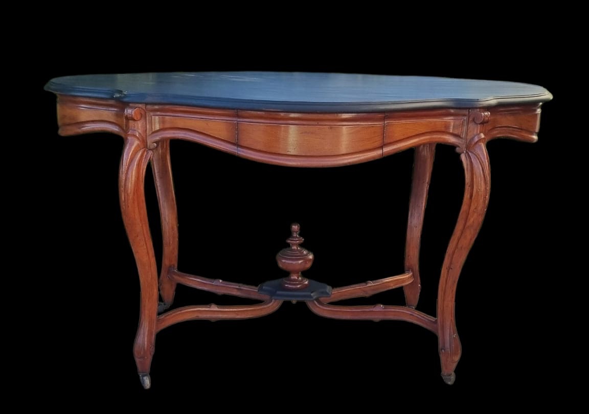 Napoleon III Period Mahogany Pedestal Table -photo-6
