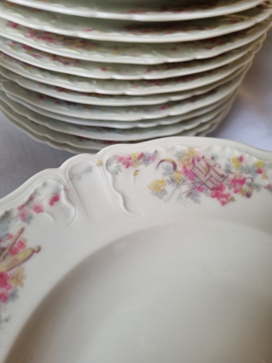 SERVICE DE TABLE DE LA MAISON HAVILAND EN PORCELAINE DE LIMOGES  FIN XIX-photo-3