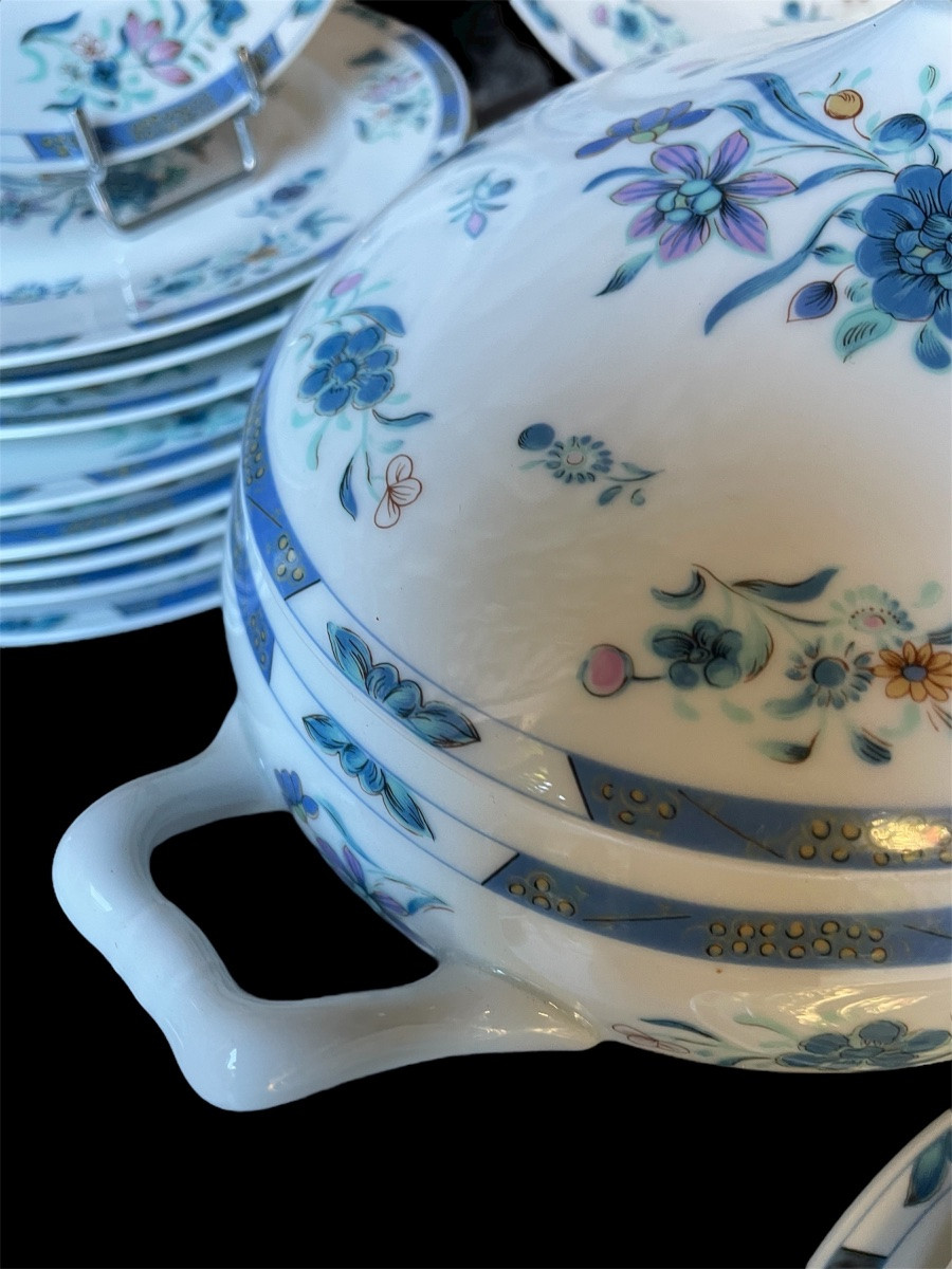 Bernardaud House Table Service Pahang Model In Limoges Porcelain -photo-1