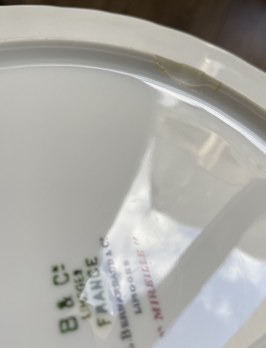 SERVICE  DE TABLE BERNARDAUD MODÈLE MIREILLE  EN PORCELAINE  DE LIMOGES   25 PIÈCES -photo-2