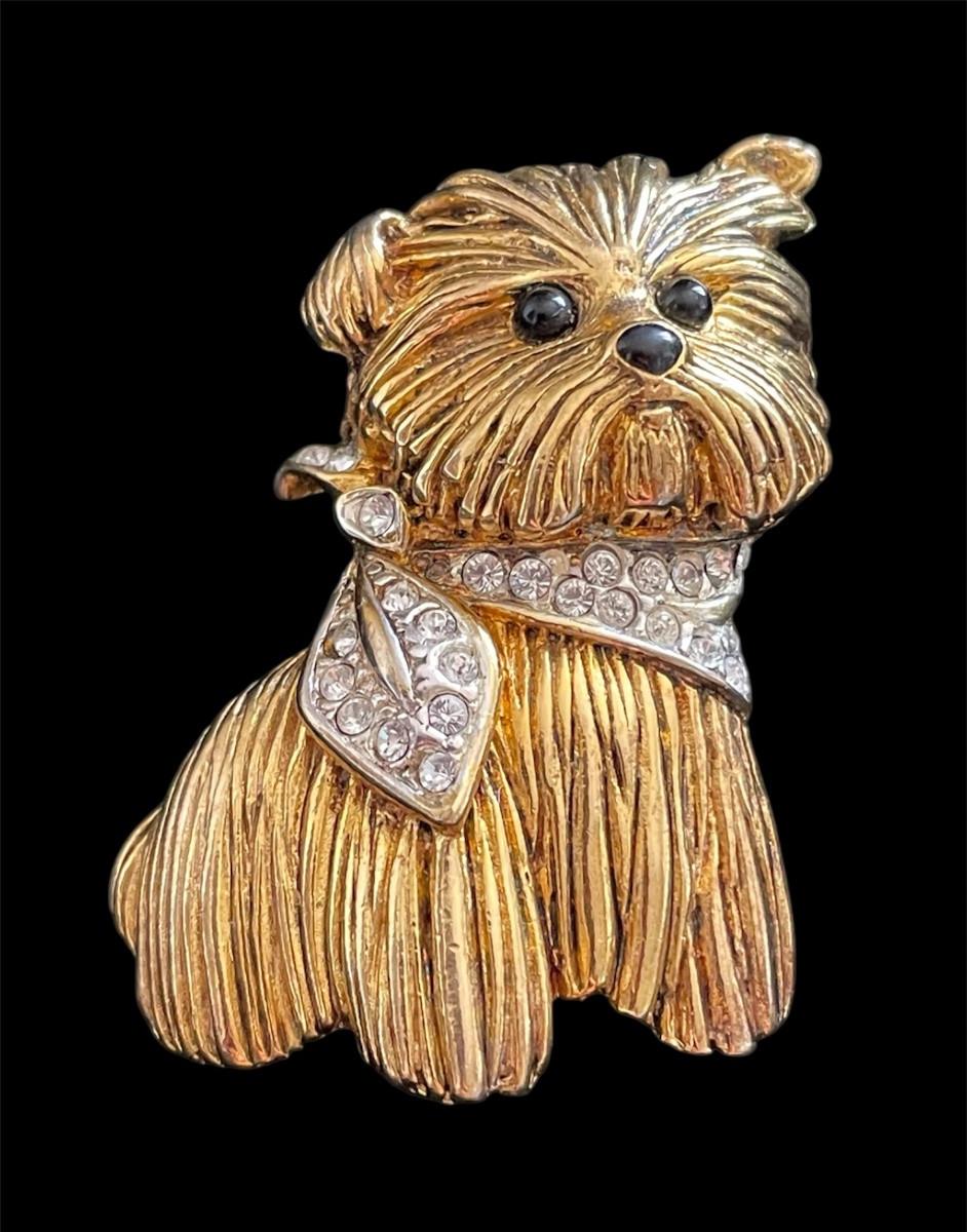 Couture Brooch From Maison Carven, Yorkshire Dog Model  -photo-1