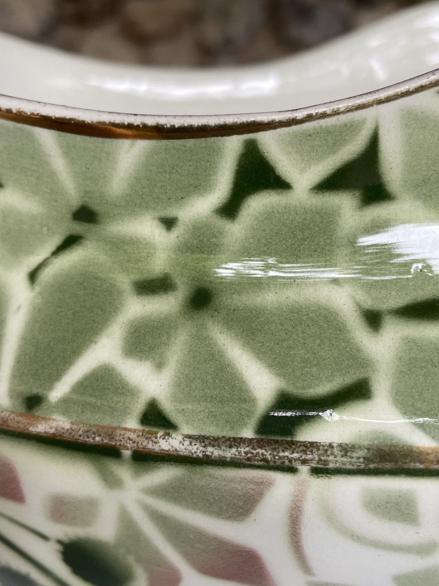 Art Nouveau Luneville Earthenware Planter By Keller And Guerin 1900-photo-3