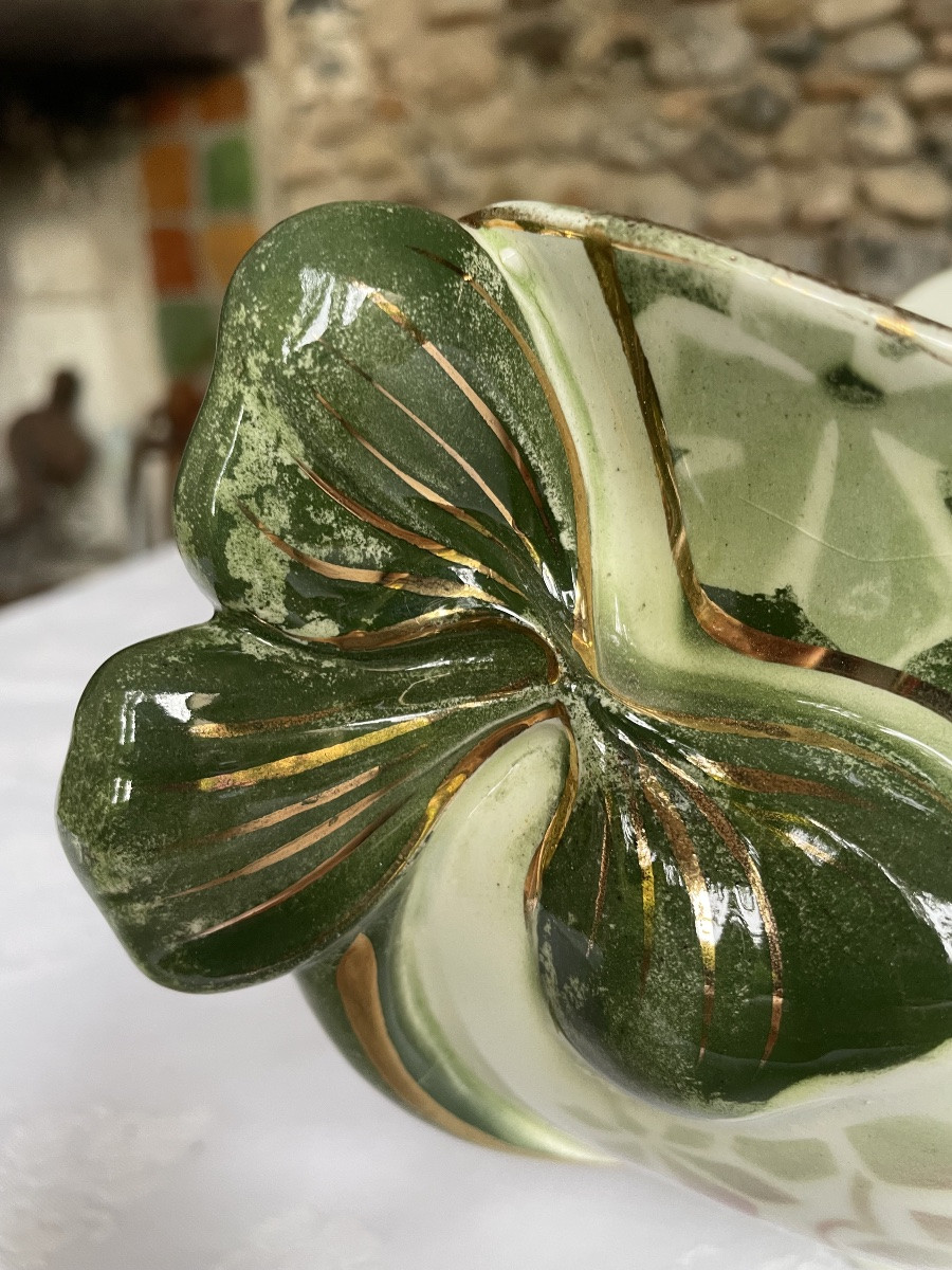 Art Nouveau Luneville Earthenware Planter By Keller And Guerin 1900-photo-4