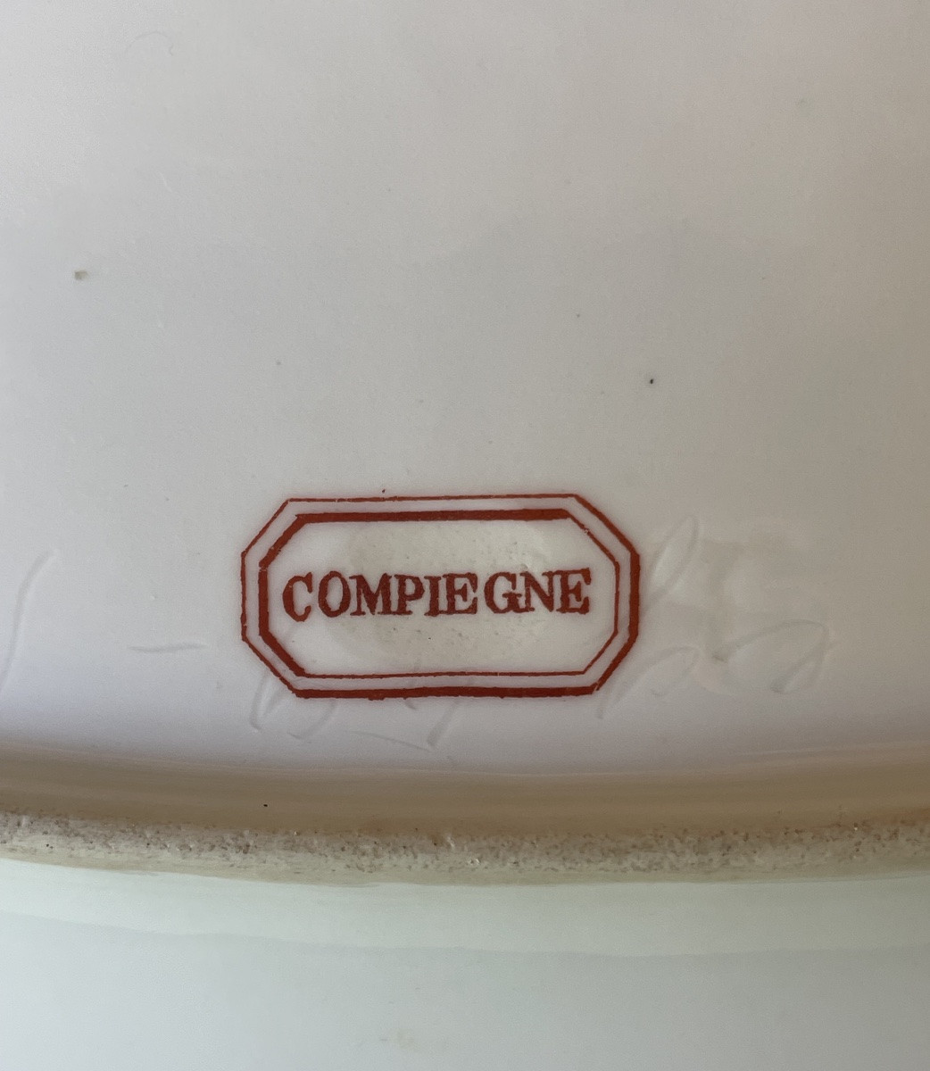 RAVIERS EN PORCELAINE AU CHIFFRE DE NAPOLÉON III  COURONNE IMPÉRIALE  TAMPON COMPIÈGNE -photo-5
