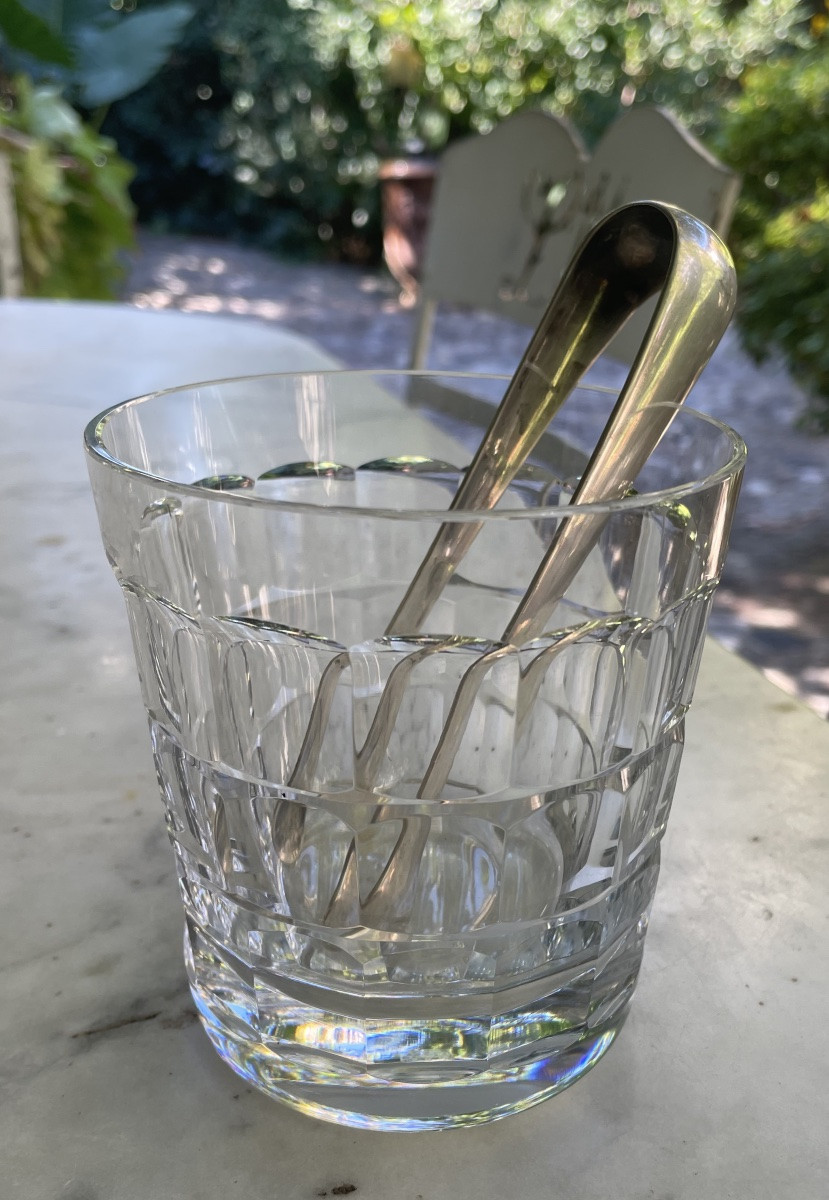 Baccarat Ice Bucket Charmes Model Cristallerie France Crystal Christofle Pinch -photo-1
