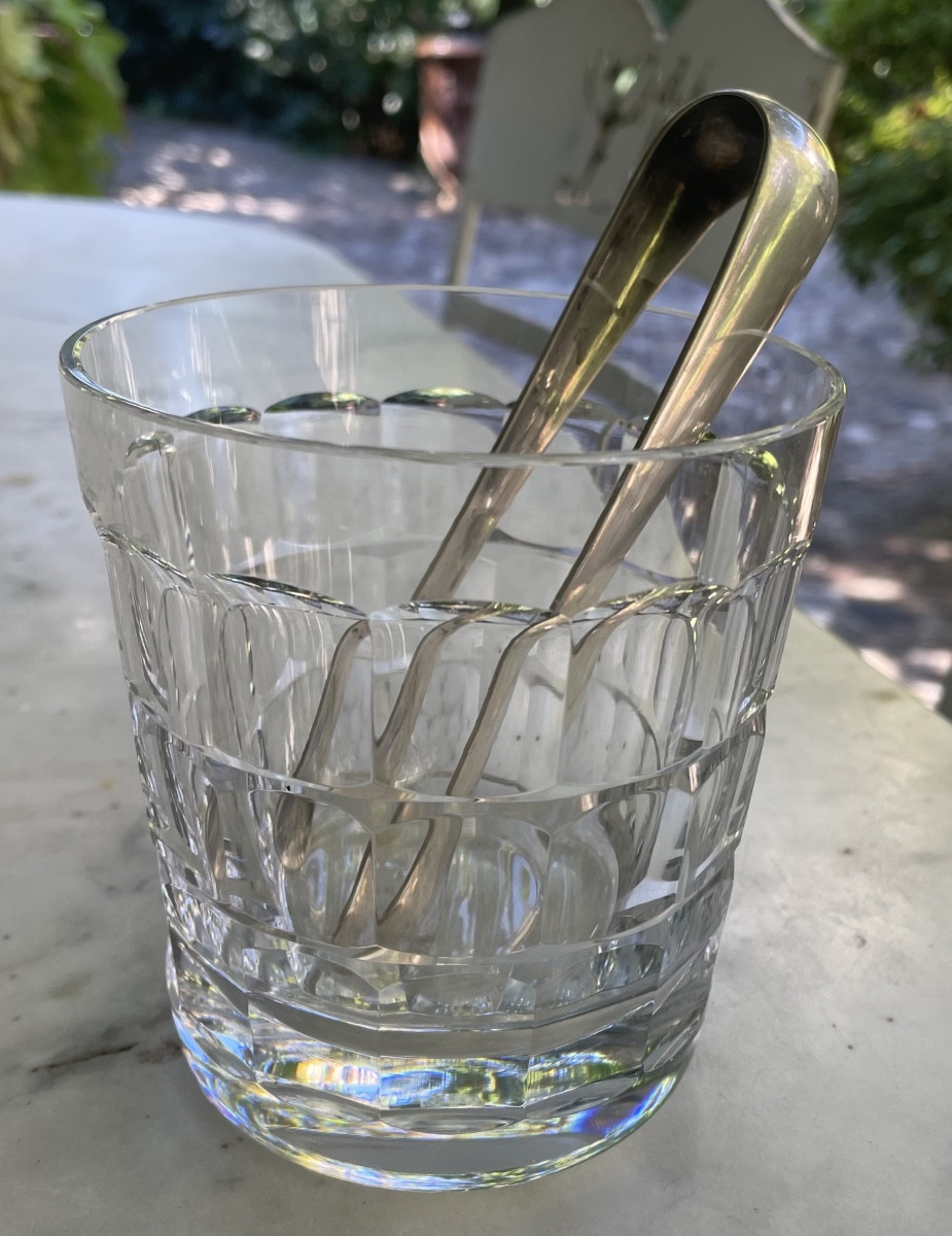 Baccarat Ice Bucket Charmes Model Cristallerie France Crystal Christofle Pinch 